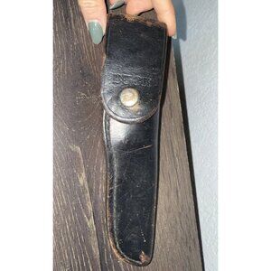 Vintage Buck 118 Personal Knife Hunting Fixed Blade w/ Original Leather Sheath